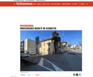 ticinonews 2024-04-09 Massagno Rosso Verde - Massagno non è in vendita